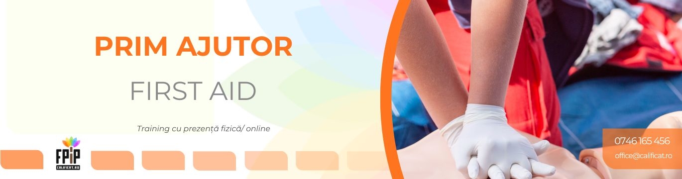 PRIM-AJUTOR / Training față în față sau online
