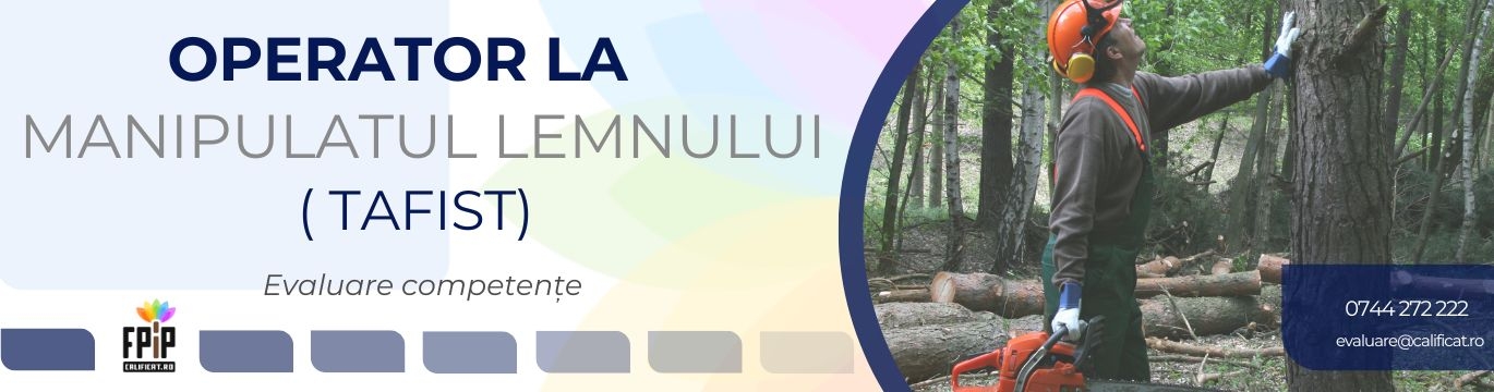 Operator la colectatul și manipulatul lemnului (TAFIST) / CALIFICARE obținută pe baza experienței, prin evaluare fara curs/ Program autorizat ANC